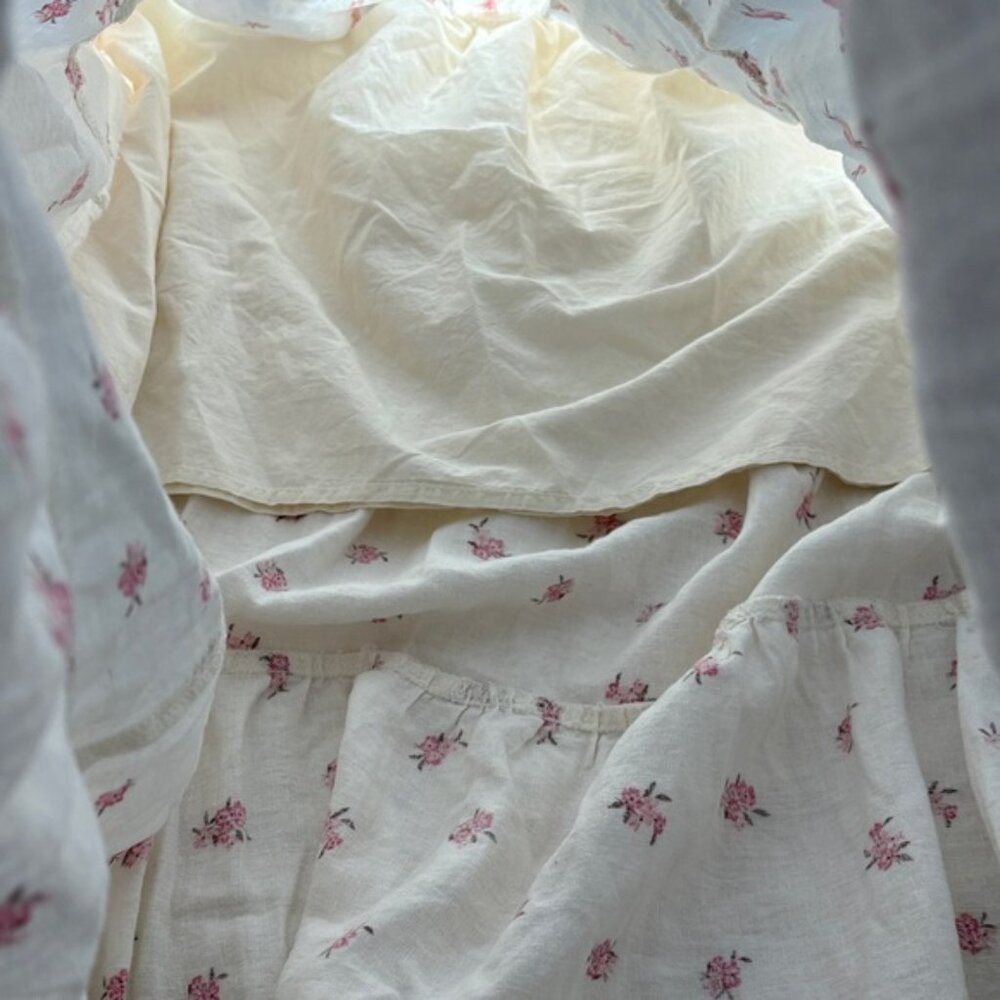 Cotton On White Maxi Skirt with Pink Floral Design - Picture 9 of 10